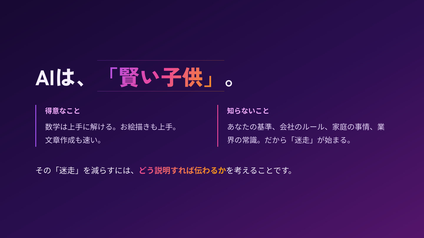 得意なことと、知らないこと