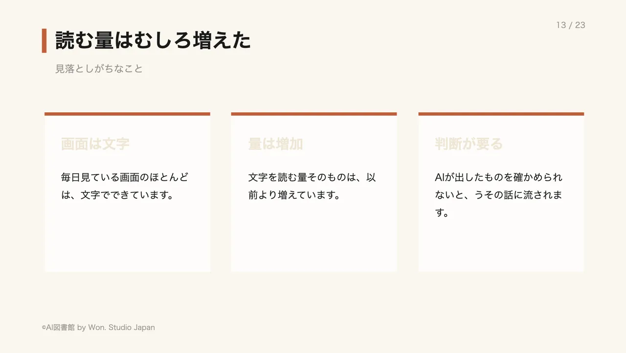 読む量はむしろ増えた