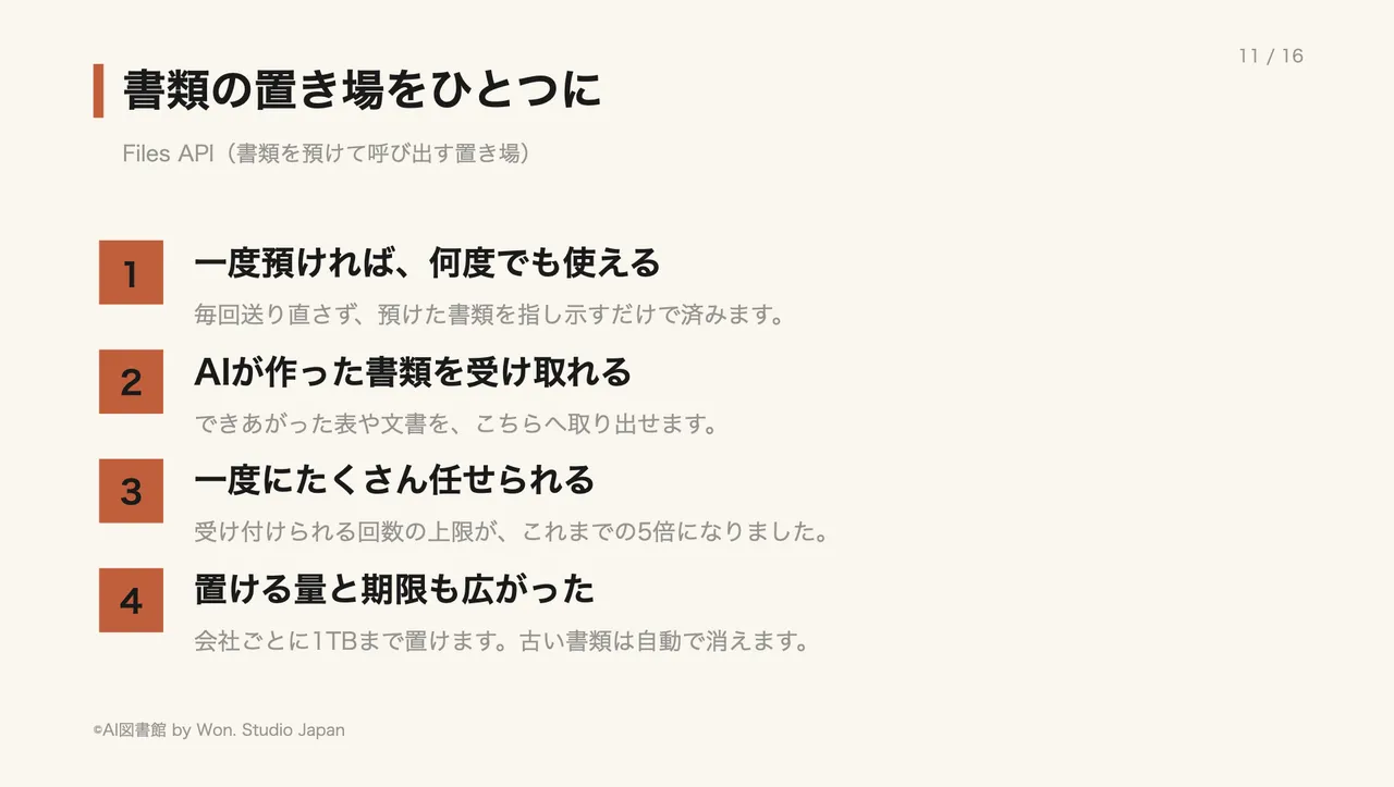 書類の置き場をひとつに