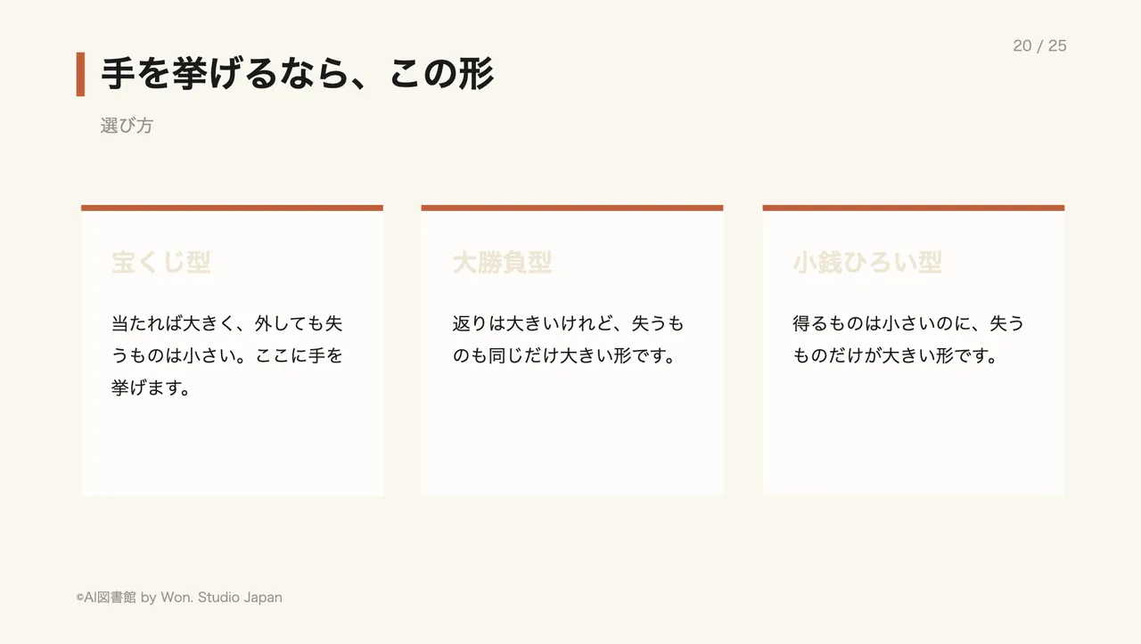 手を挙げるなら、この形
