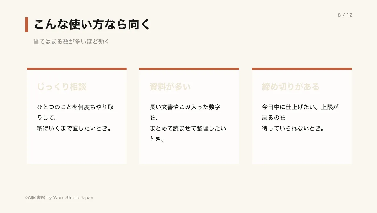 こんな使い方なら向く