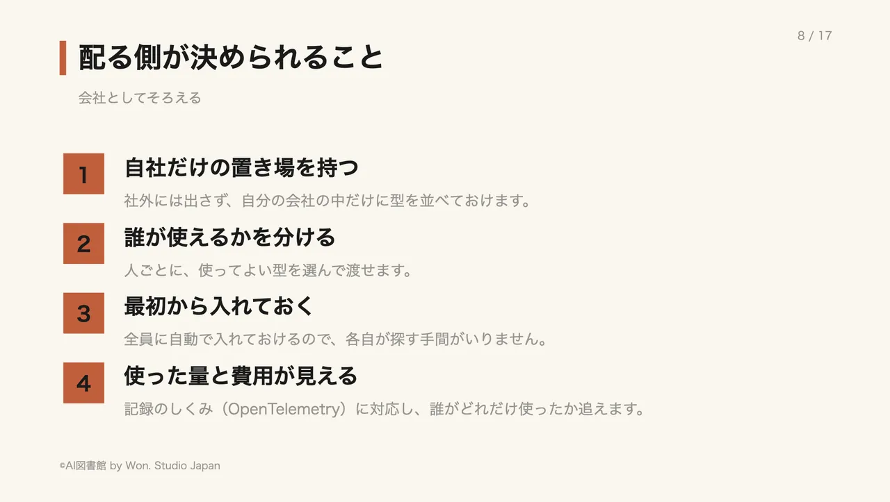 配る側が決められること