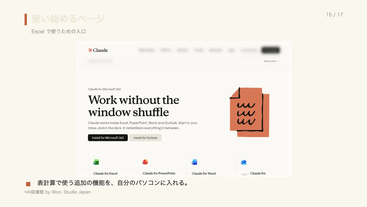 使い始めるページ